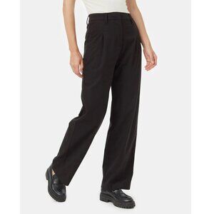 Tentree Soft EcoTwill Pleat Front Pant Meteorite Black Size 2